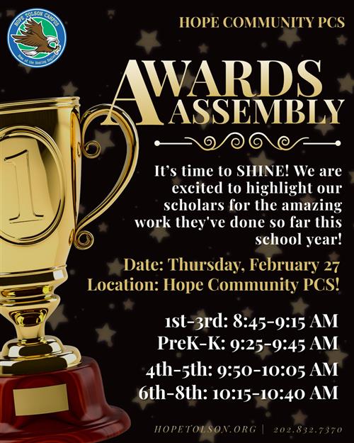Celebrate Scholar Achievement At Our Awards Assemblies!